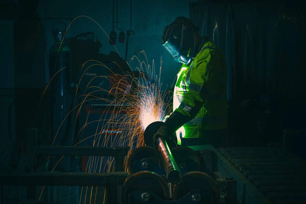 Schraubpfahl-Fertigung bei Paalupiste