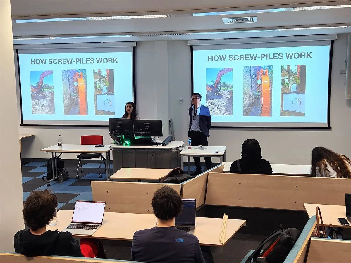 Pfahlverlegeplan f&uuml;r Bauprojekt